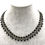 Thumbnail: Black & Gold Seed Bead Collar