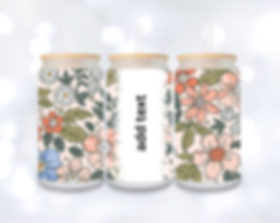 Spring glass cup 16oz