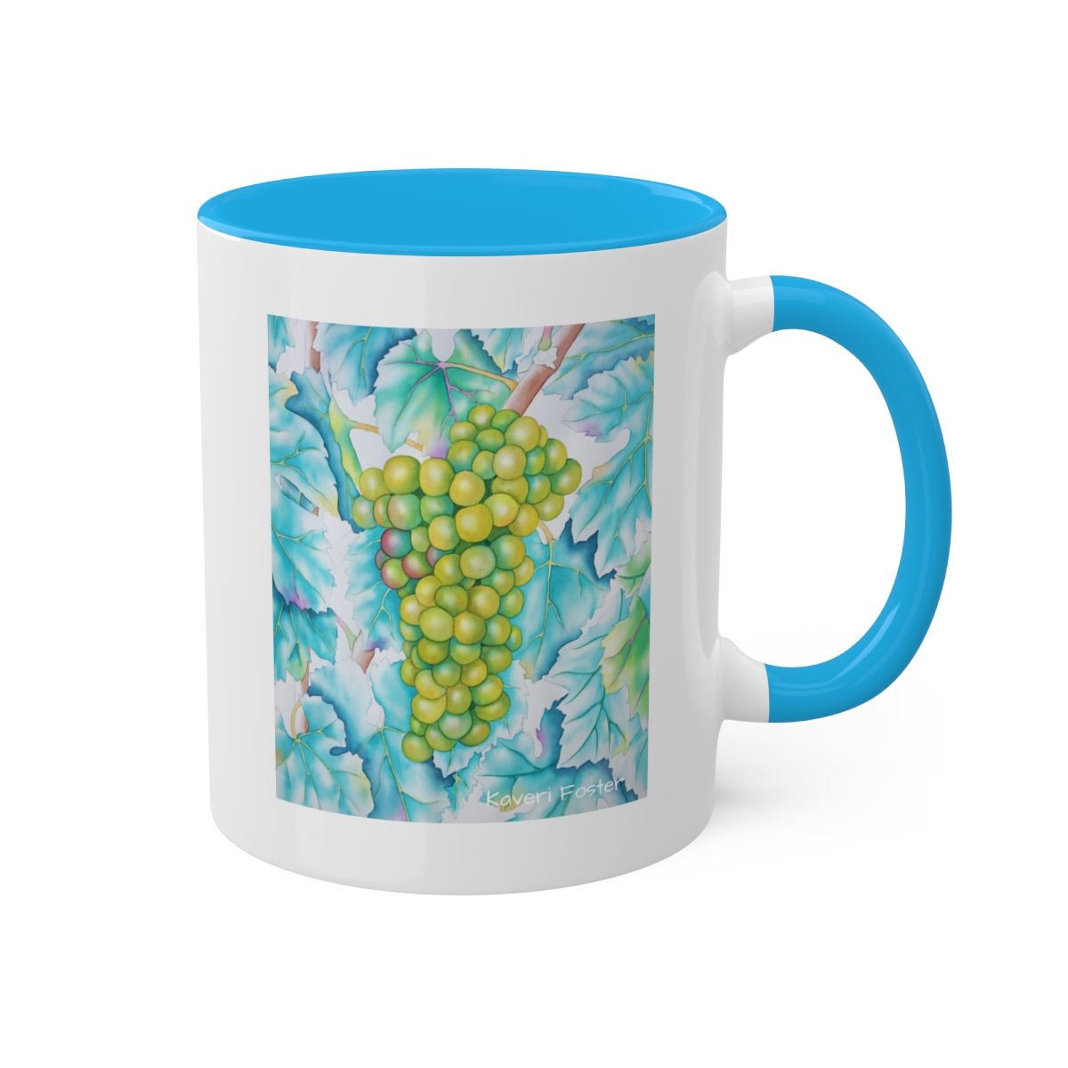 Glossy Coffee Mug :: 11oz :: Chardonnay Grapes