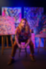 Portrait of mixed-media artist