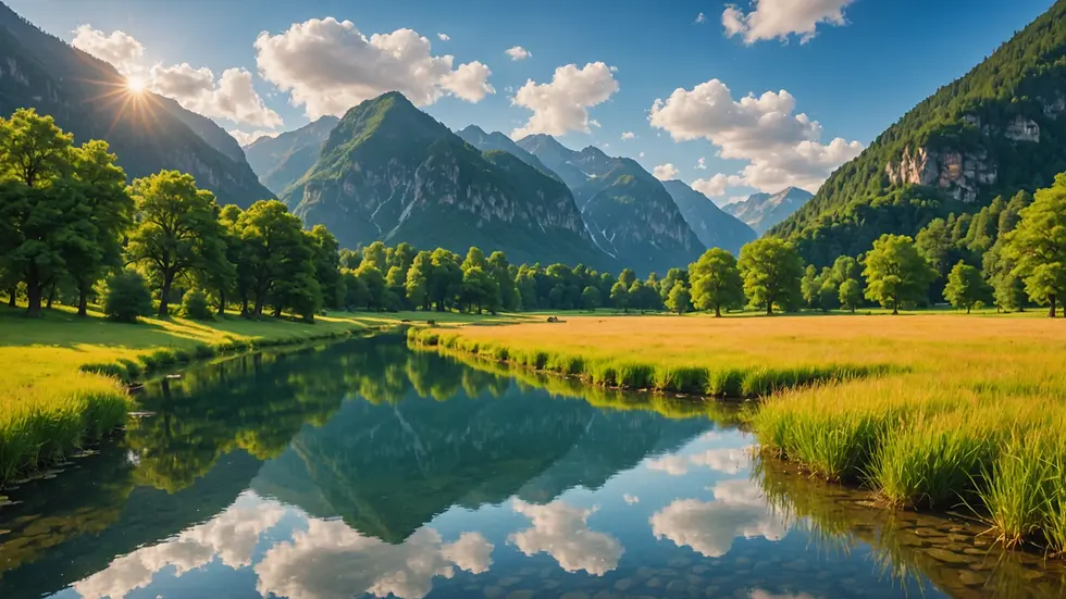 A serene landscape representing peace and clarity that comes with trusting one's intuition