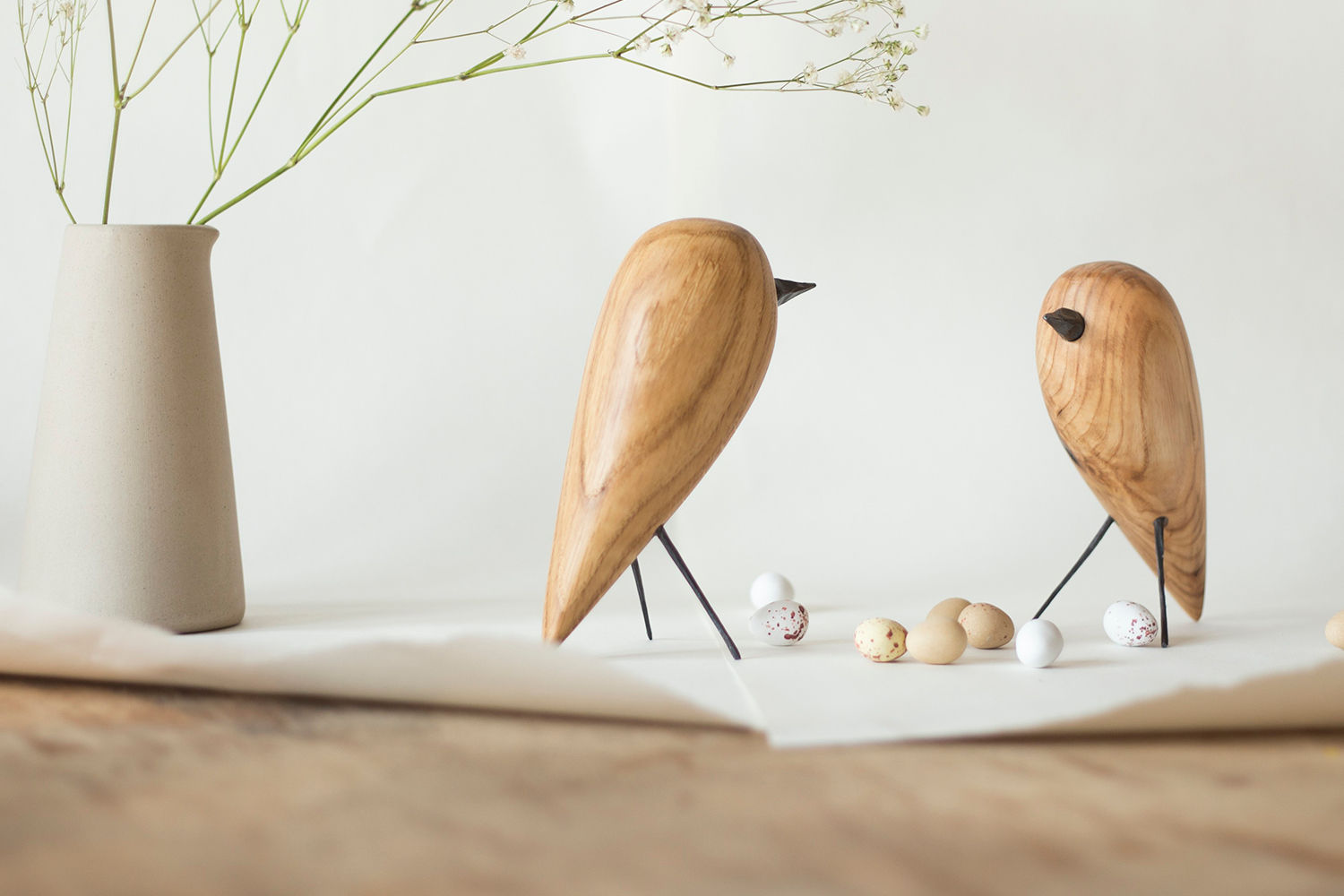 Handmade Ash Wood Bird