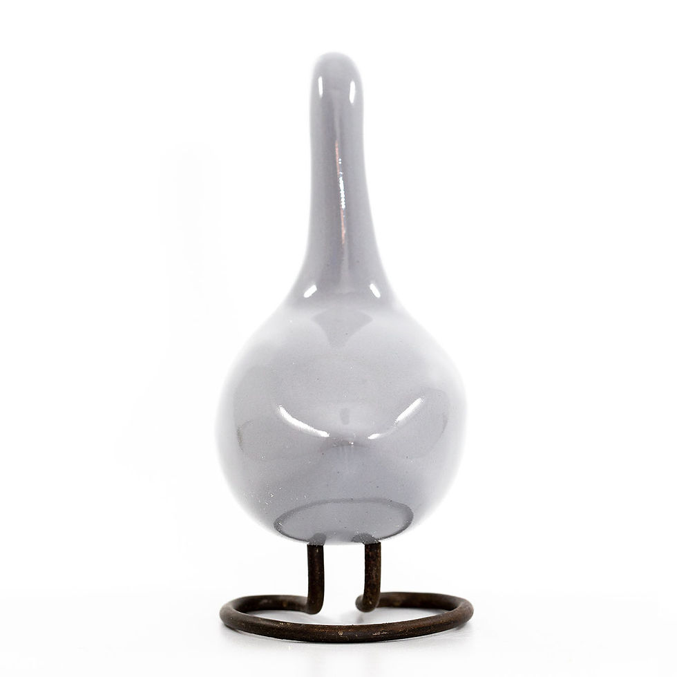 Thumbnail: JEHN CERAMIKA Handmade Grey Goose (13cm tall)