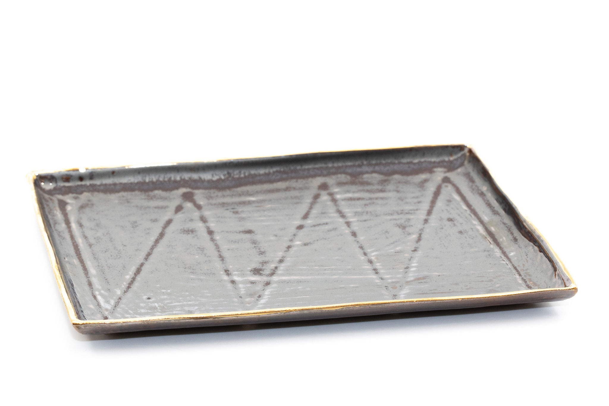 CERAMIKA Z LANCKORONY quadrilateral plate