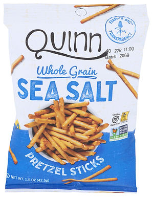 Quinn Whole Grain Pretzel Sticks | Sea Salt