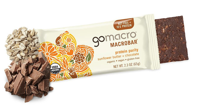 GoMacro Organic Protein Bar: Sunflower Butter + Chocolate