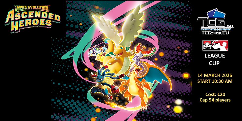 TCGshop - Pokémon League Cup maart 2026