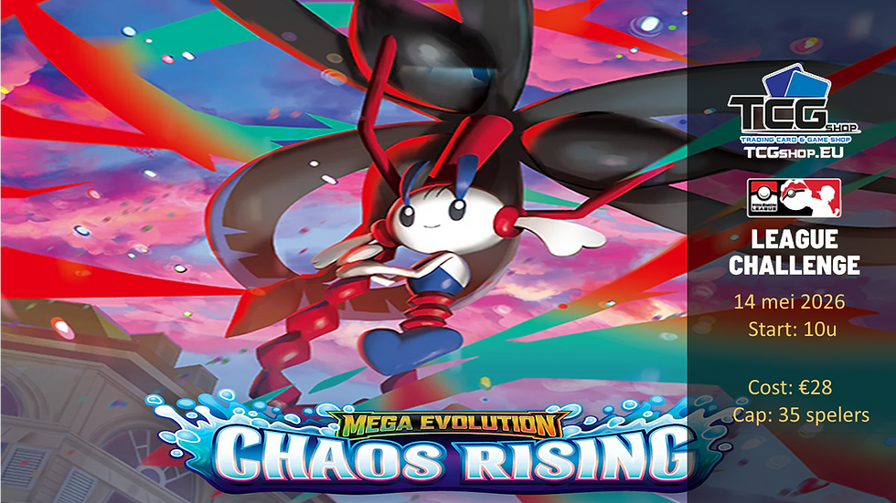 Pokémon Prerelease Chaos Rising 14 mei
