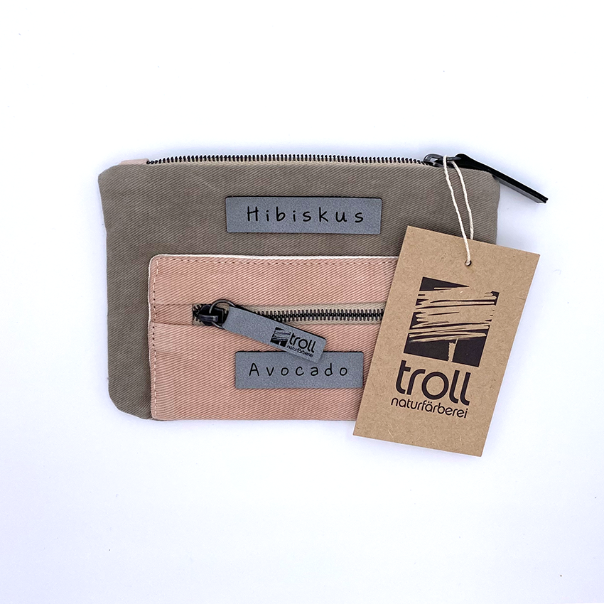 Miniaturbild: # 23009 Avocado und Hibiskus Portemonnaie