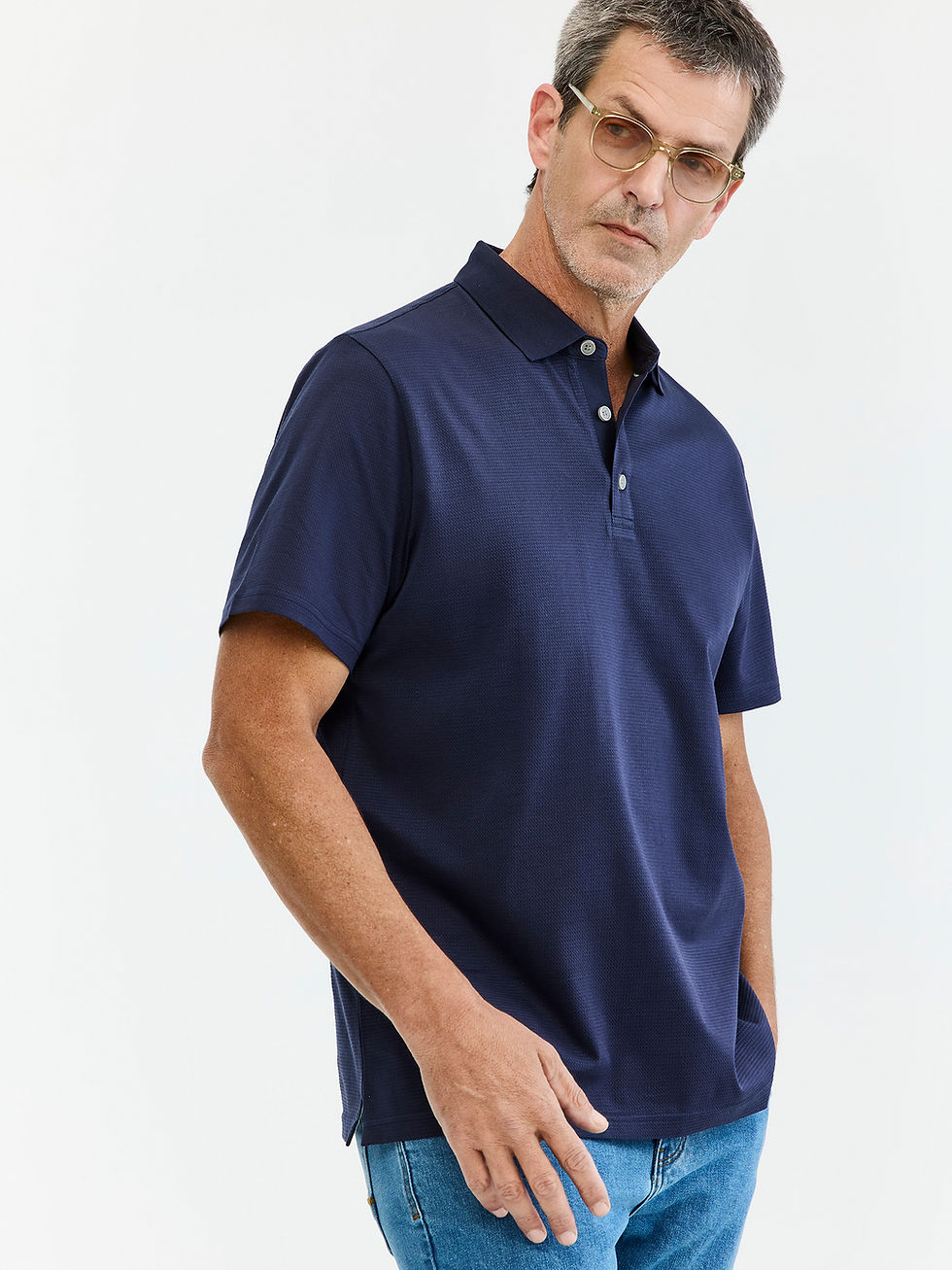 תמונה ממוזערת: MAX MORETTI חולצת פולו ג'קארד ממורצרת