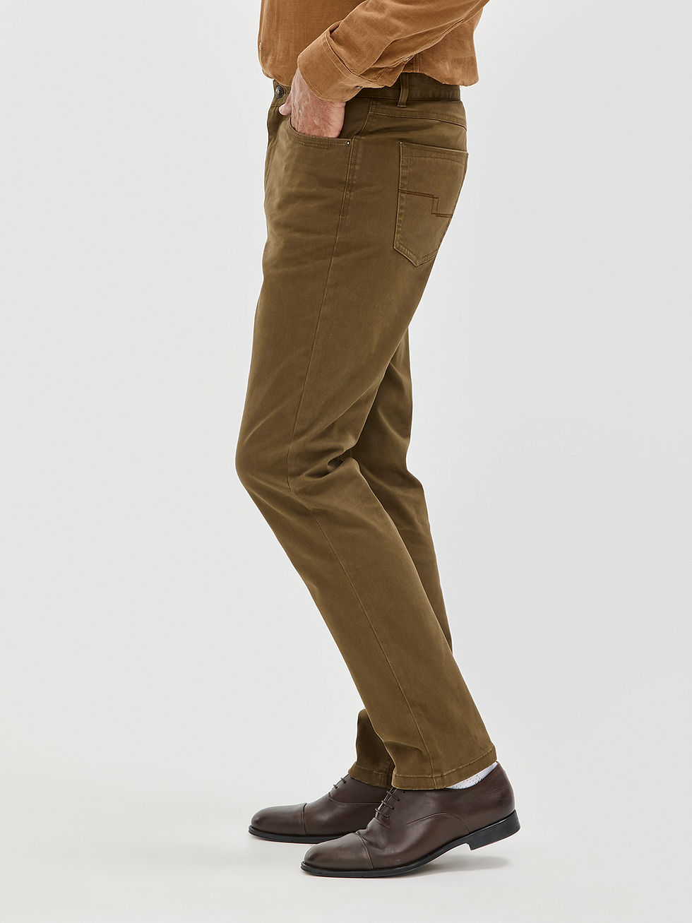 תמונה ממוזערת: HECHTER PARIS מכנסי5 כיסים בטקסטורה שטופה