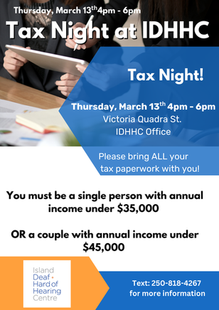 IDHHC Victoria- Tax Night