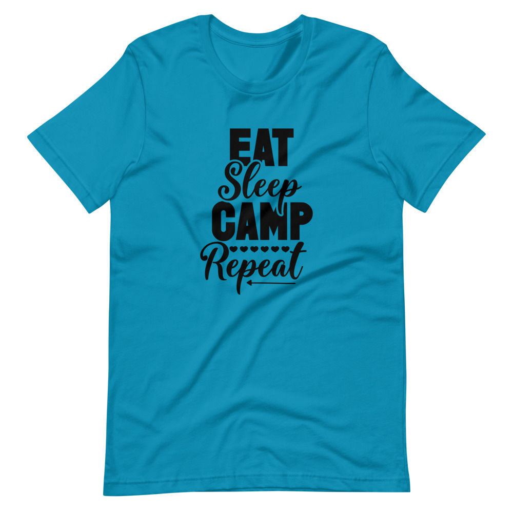 Eat, Sleep, Camp, Repeat Unisex T-Shirt