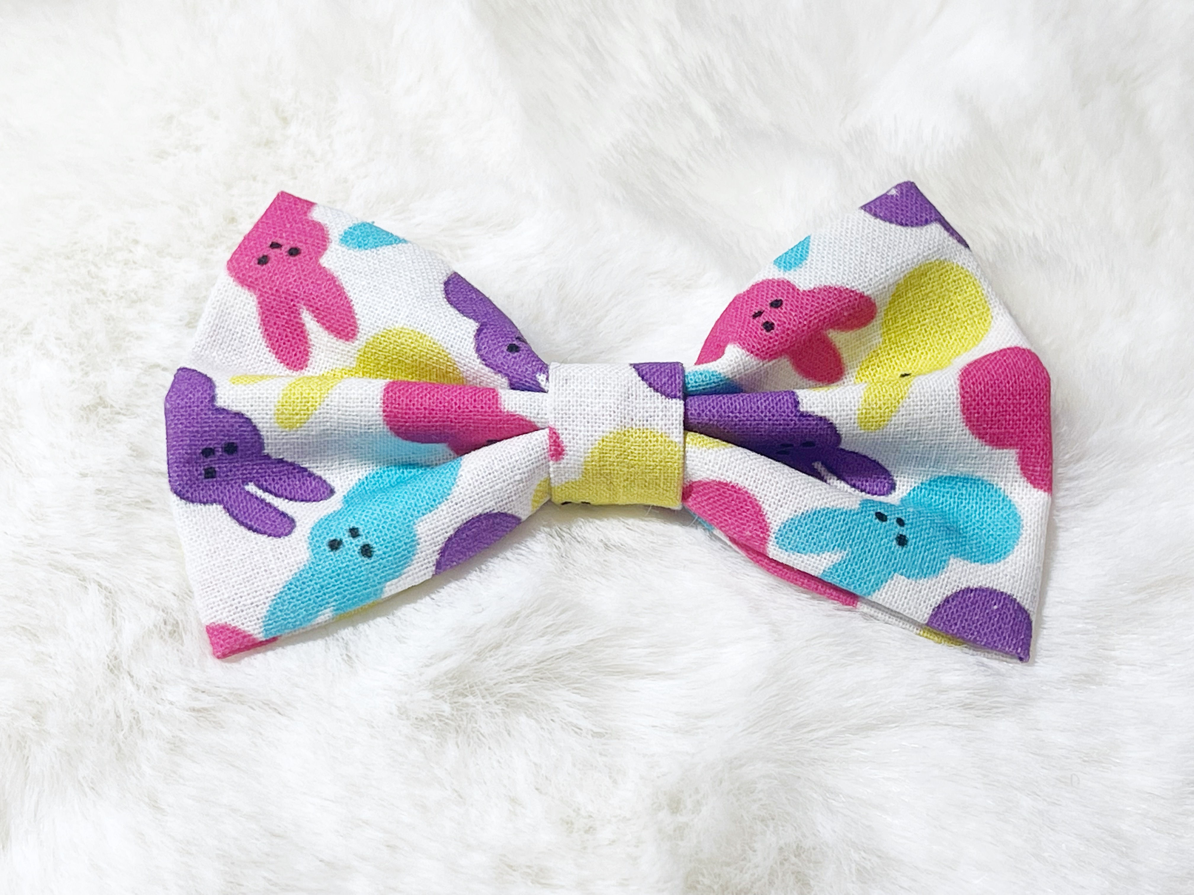 Easter Marshmallow Pet Bow Tie / Cat Bow Tie/ Dog Bow Tie / Hair bows