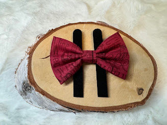 Small Red Wine Time Pet Bow Tie/ Cat Bow Tie/ Dog Bow Tie