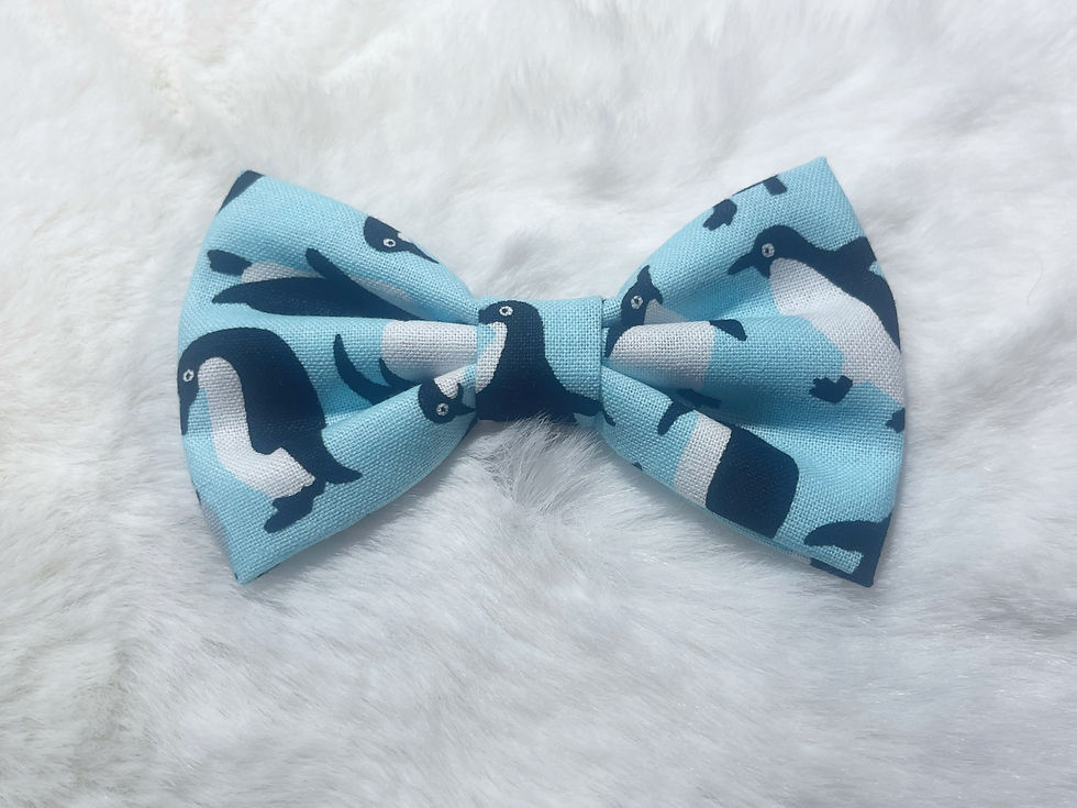 Penguins Pet Bow Tie / Cat Bow Tie/ Dog Bow Tie / Hair
