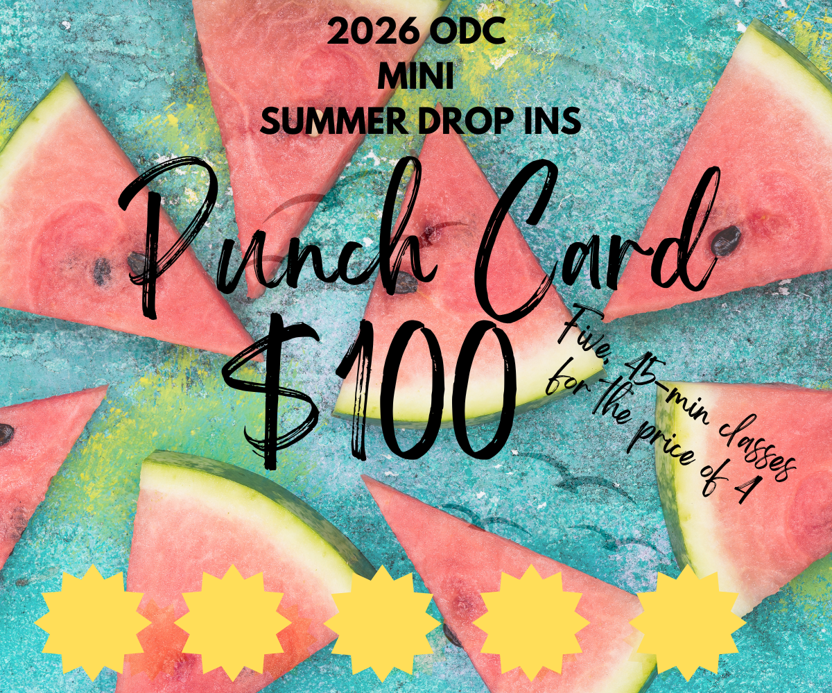 MINI Summer Drop in Punch Card