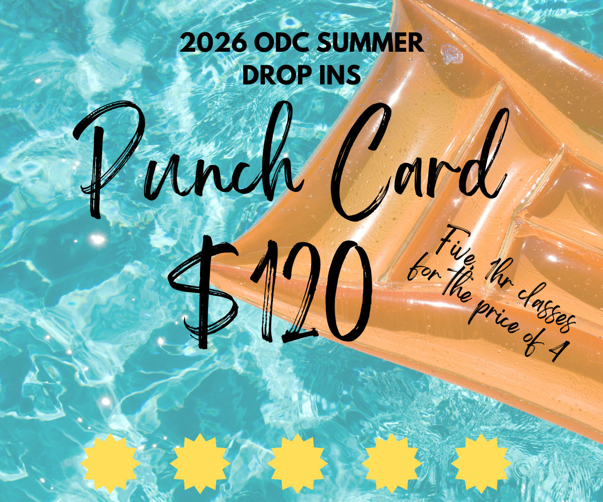 Summer Drop in Punch Card