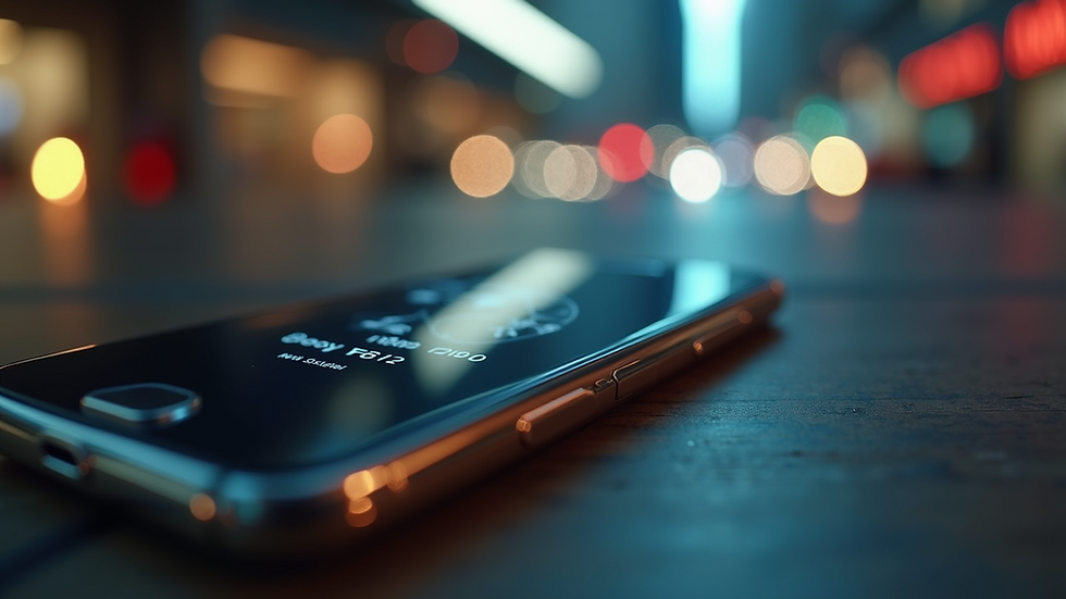 Eye-level view of a digital wallet on a smartphone screen