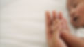 a new born baby grips the thumb of an adult's hand