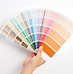 Hand Holding Color Swatches