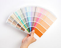 Hand Holding Color Swatches