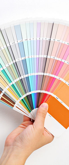 Hand Holding Color Swatches
