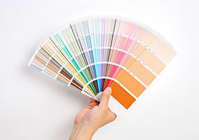 Hand Holding Color Swatches