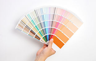 Hand Holding Color Swatches