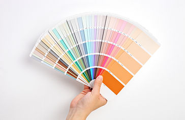 Hand Holding Color Swatches