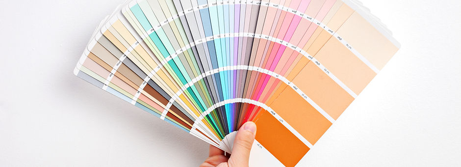 Hand Holding Color Swatches