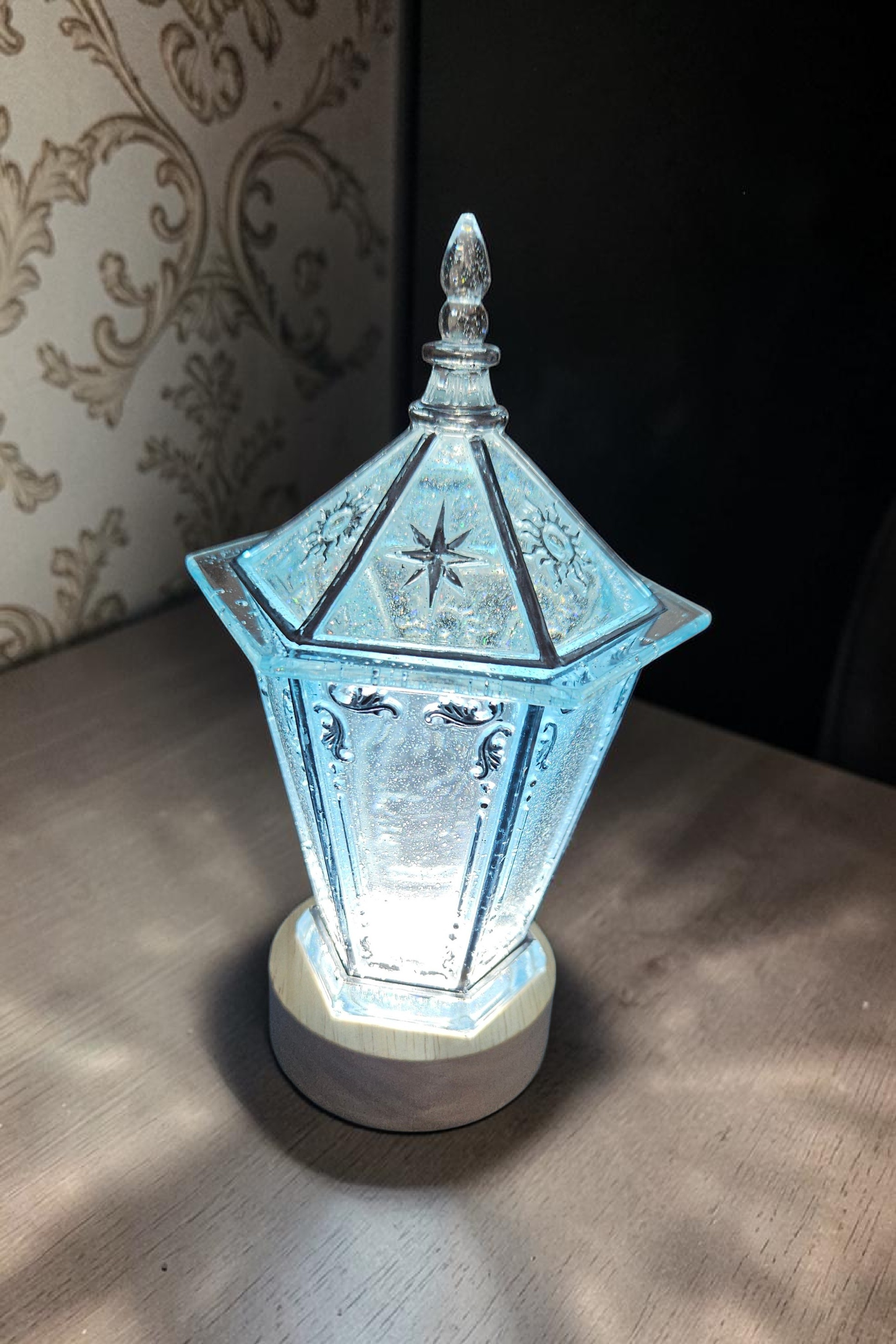 Handcrafted lantern nightlight jar