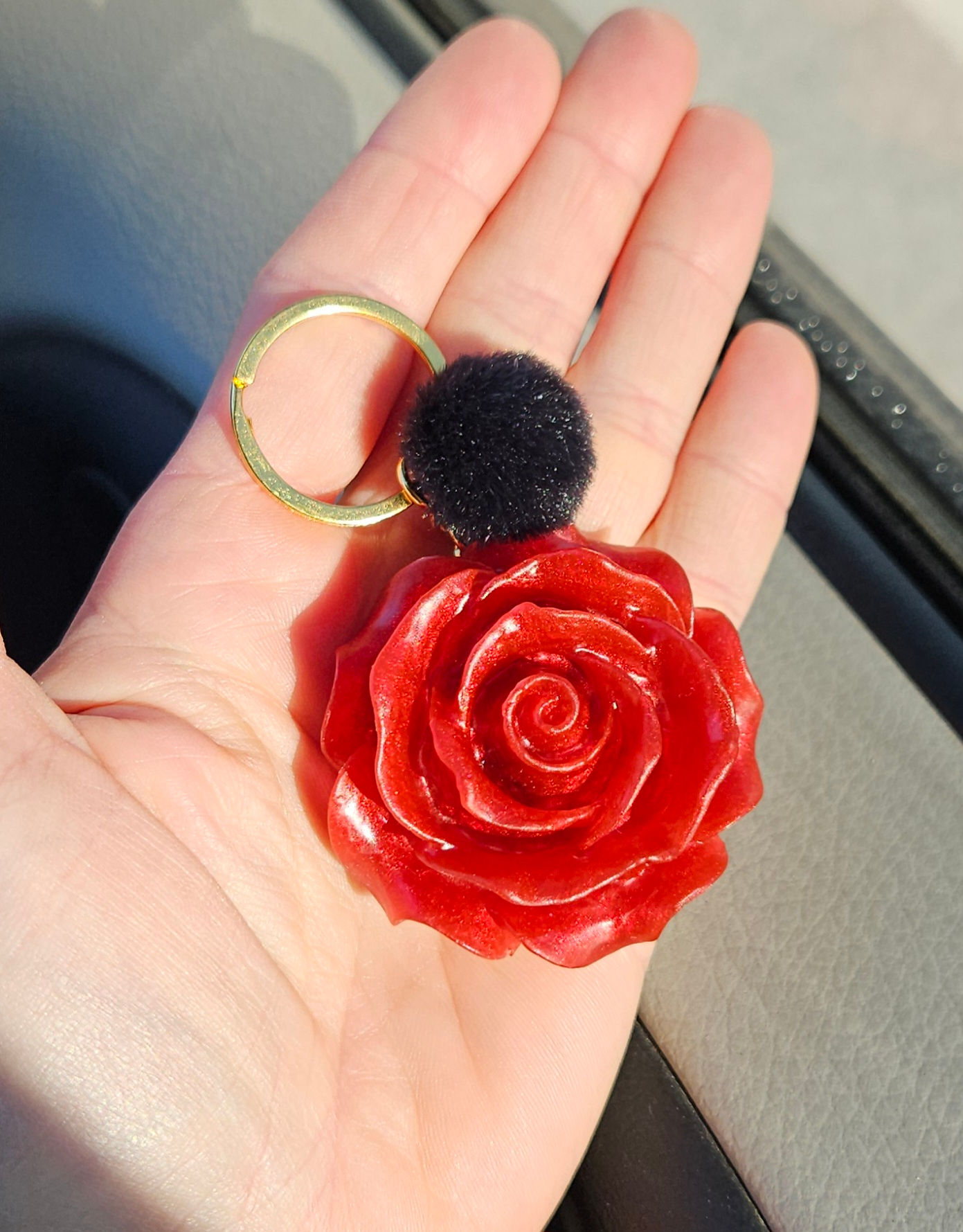 Rose keychain
