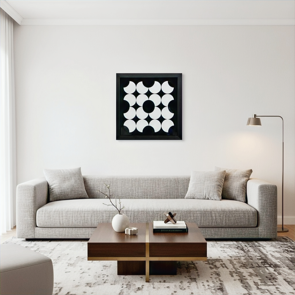 Entropy - a mesmerizing kinetic art featuring ever-evolving fluid patterns. Handcrafted wall sculpture by Delta XYZ India