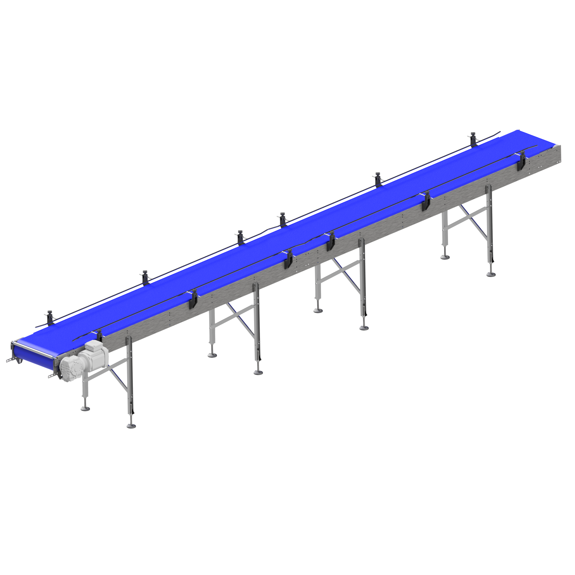 Kunststoffmodul Förderband L=6000
