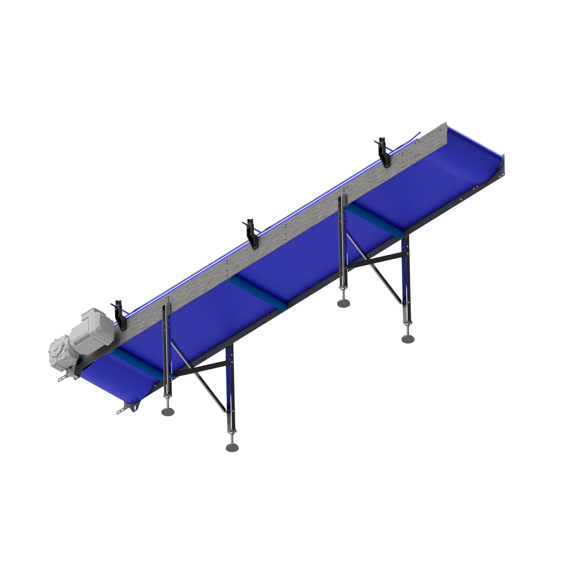 Kunststoffmodul Förderband L=6000
