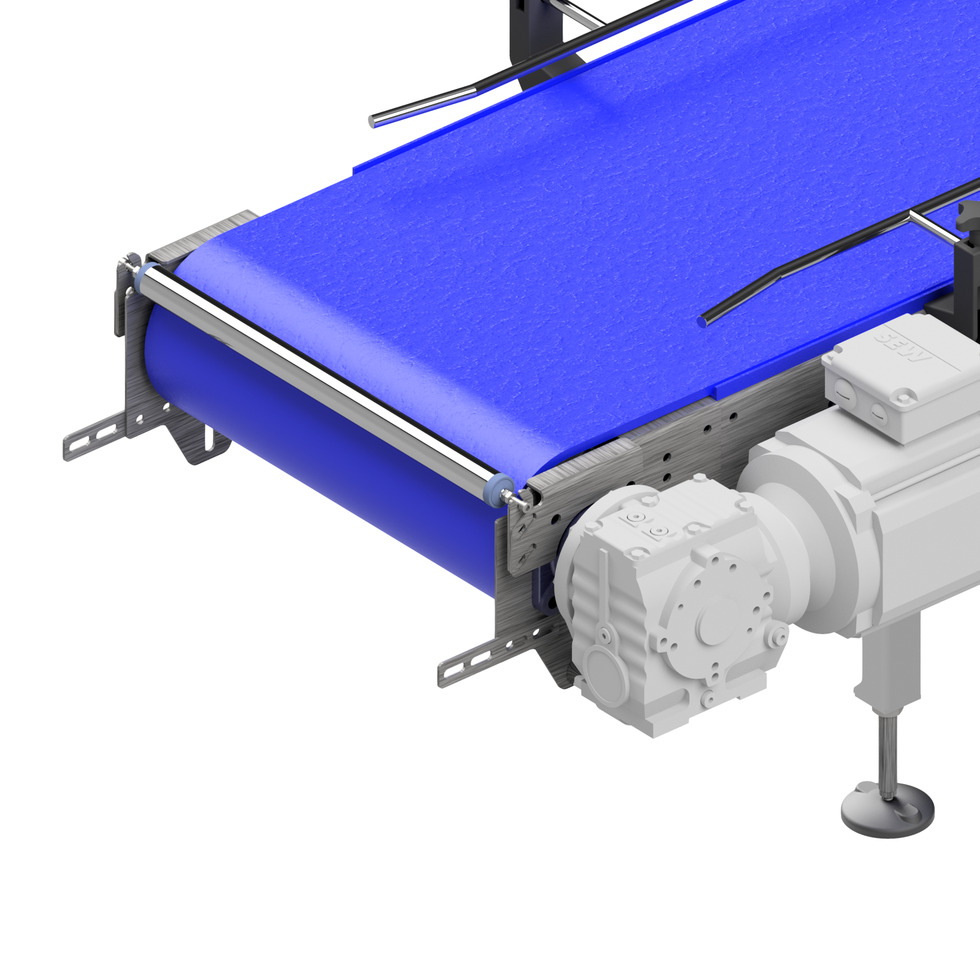 Kunststoffmodul Förderband L=6000