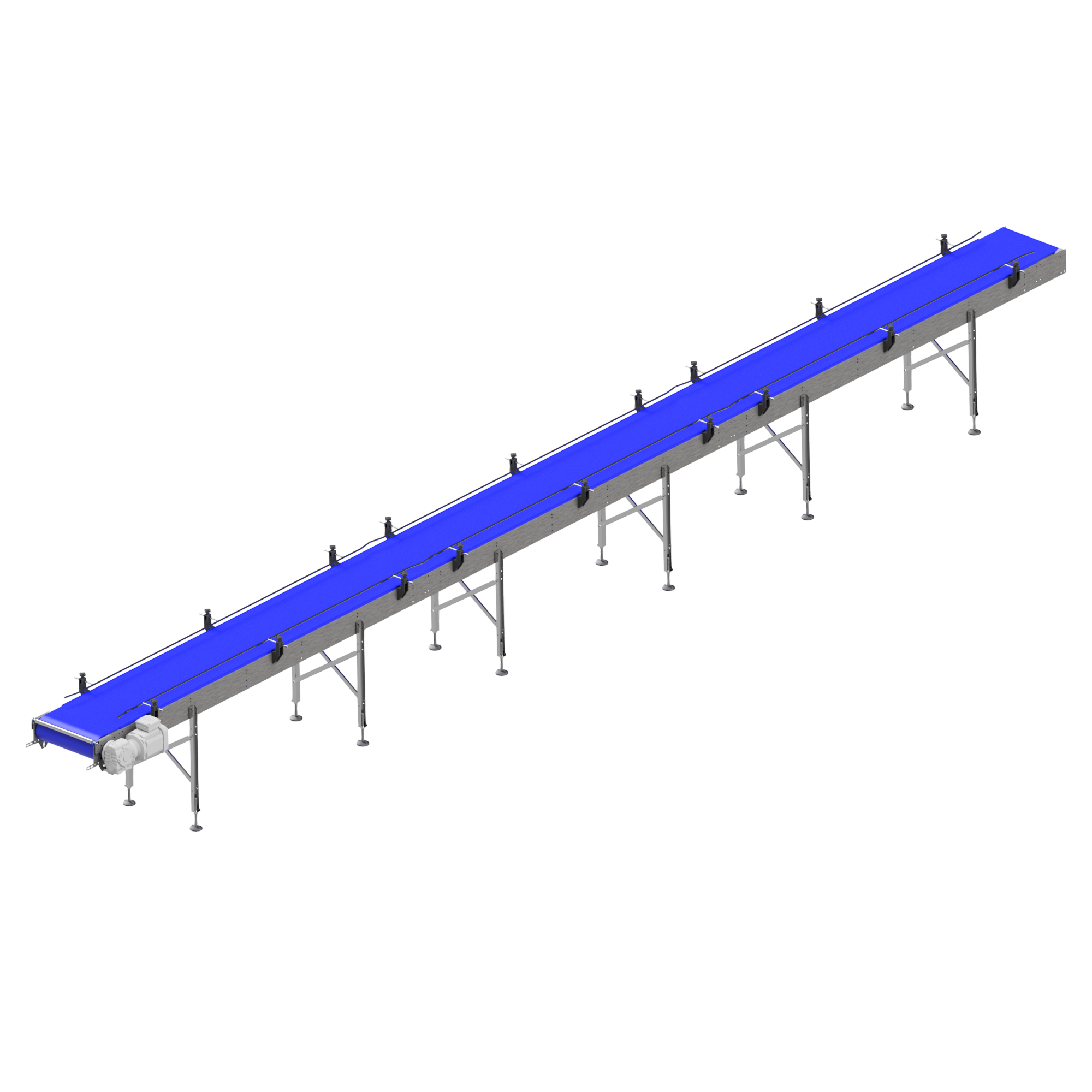 Kunststoffmodul Förderband L=9000