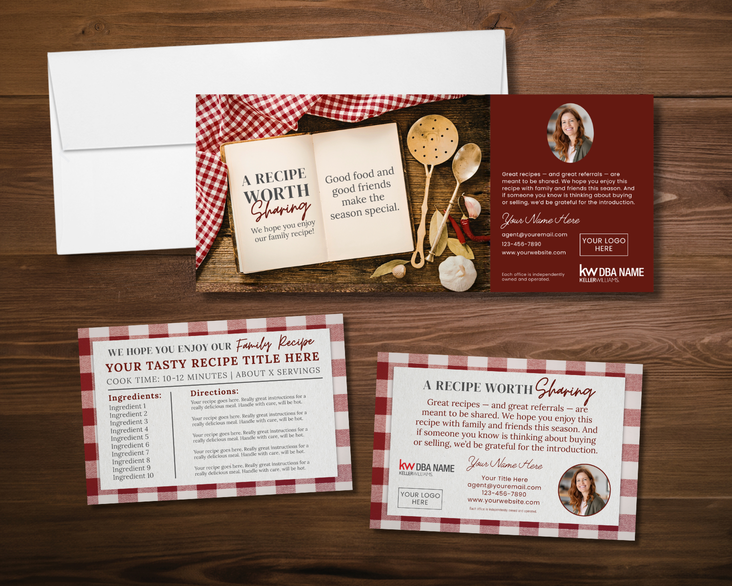 Family Recipe Keepsake Mailer 9.25"x4"