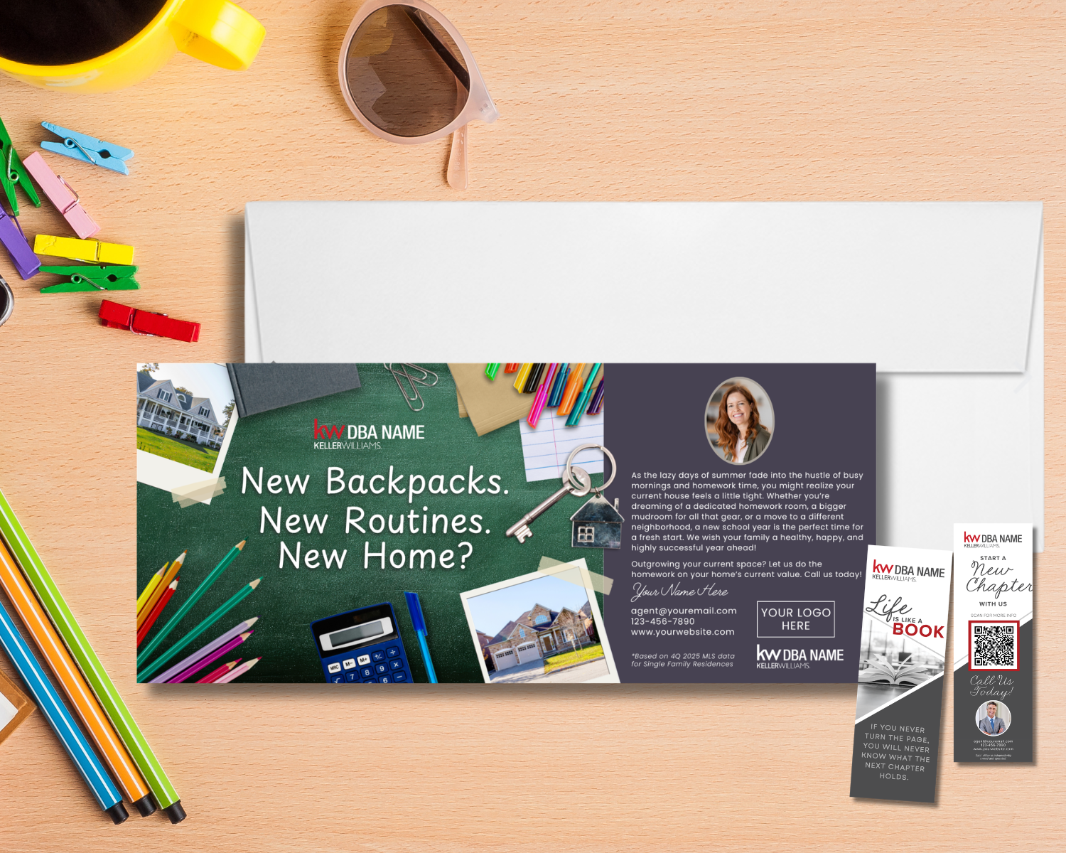 Back to School Keepsake Mailer 9.25"x4"