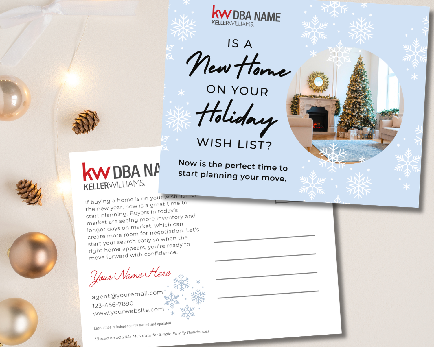December Jumbo Postcard 9"x5.5"