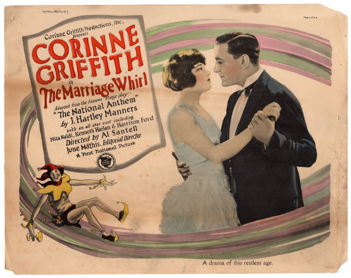 THE MARRIAGE WHIRL (1923) US Title Lobby Card