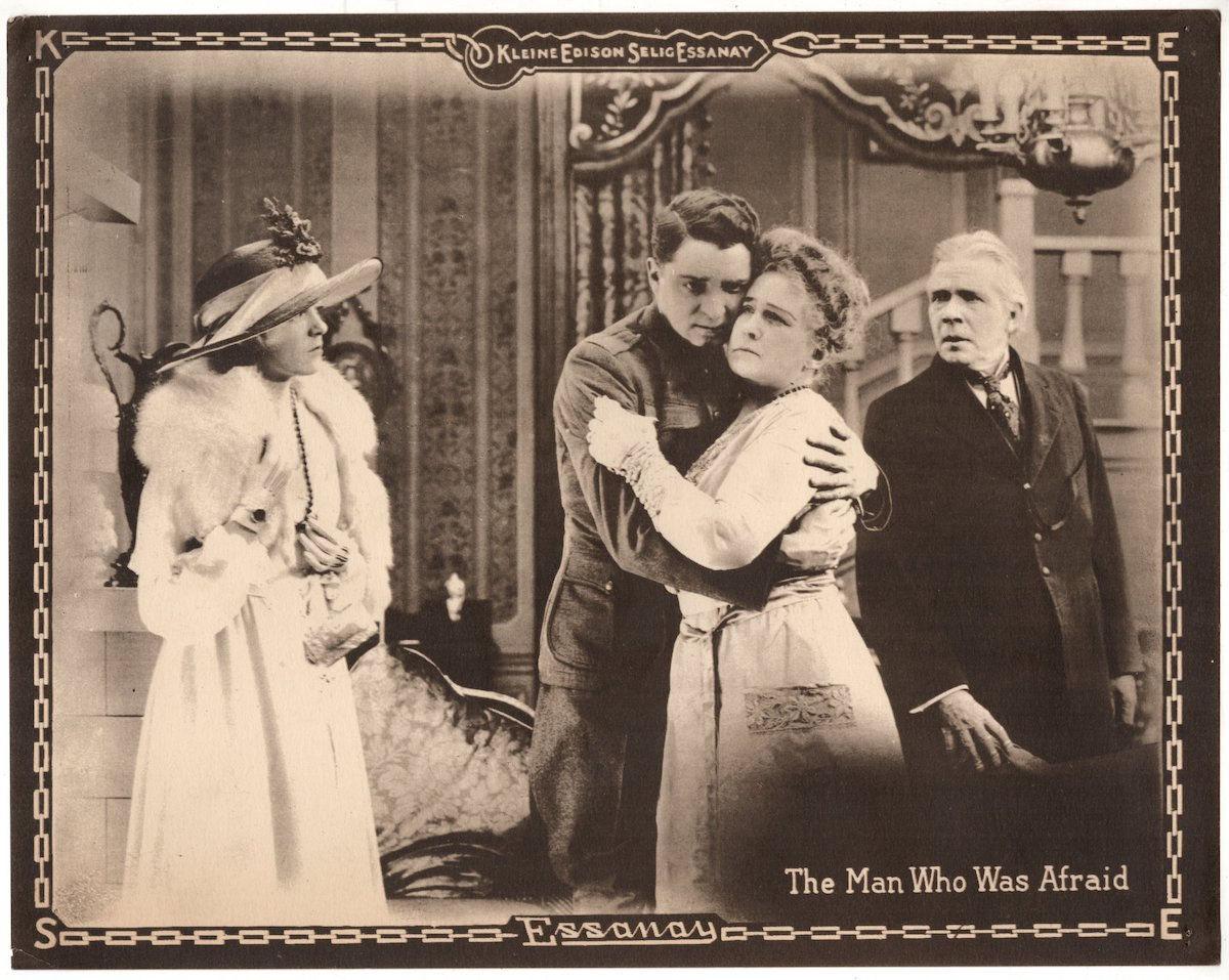 THE MAN WHO WAS AFRAID (1917) US Lobby Card 01