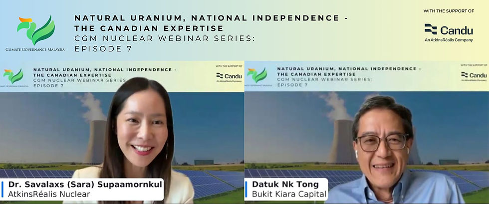 Episode 7 of the Nuclear Webinar Series: Natural Uranium, National Independence -The Canadian Expertise