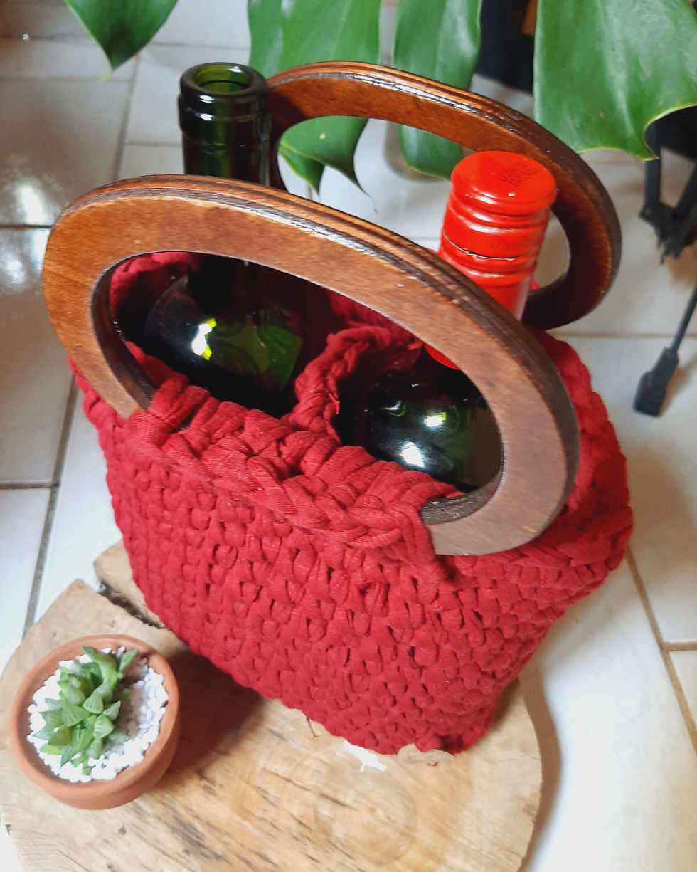 Miniatura: Porta vinho duplo