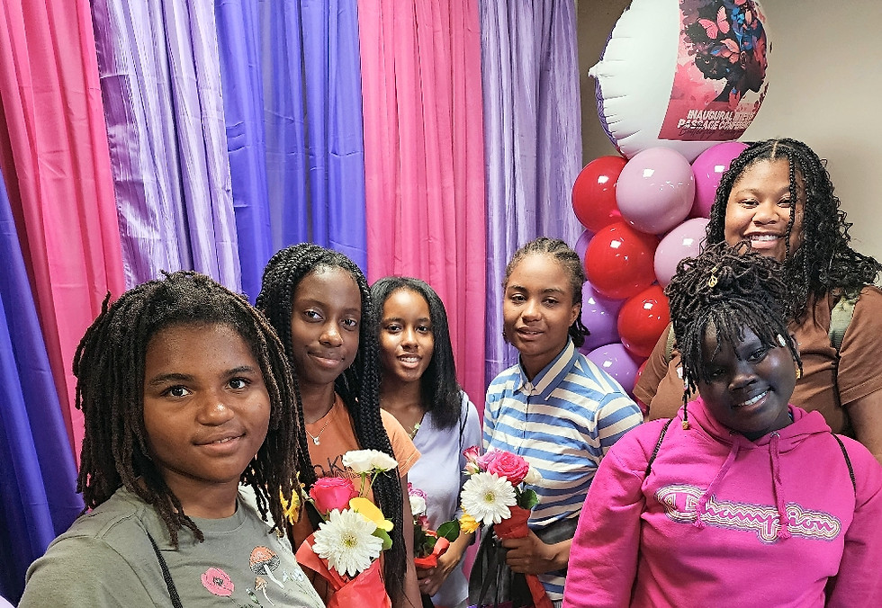 Young girls enjoying a party for youth empowerment