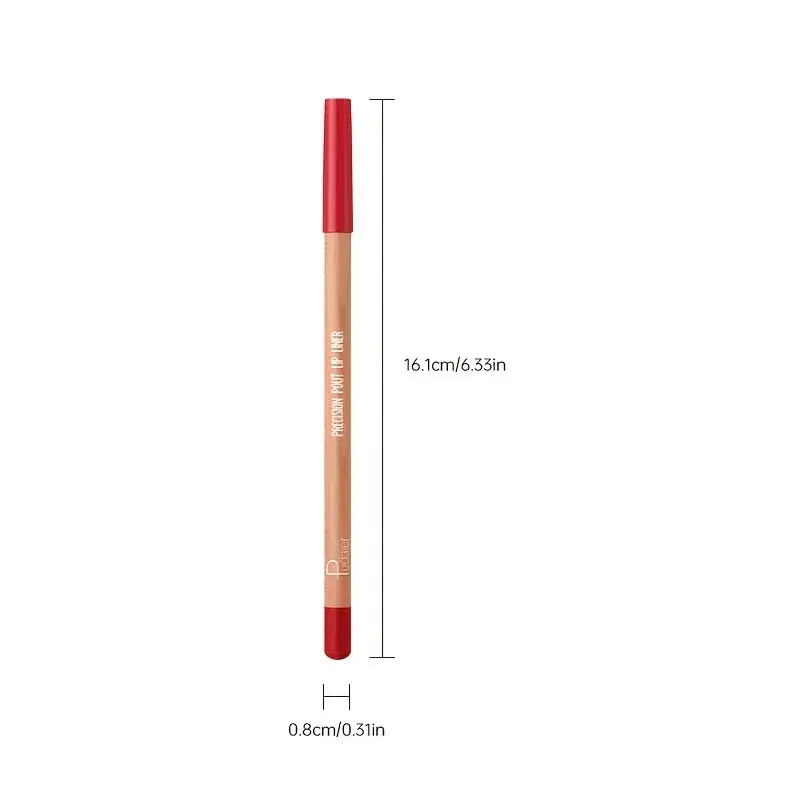 Miniatura: Lápis delineador labial fosco NUDE, duradouro, à prova d'água,