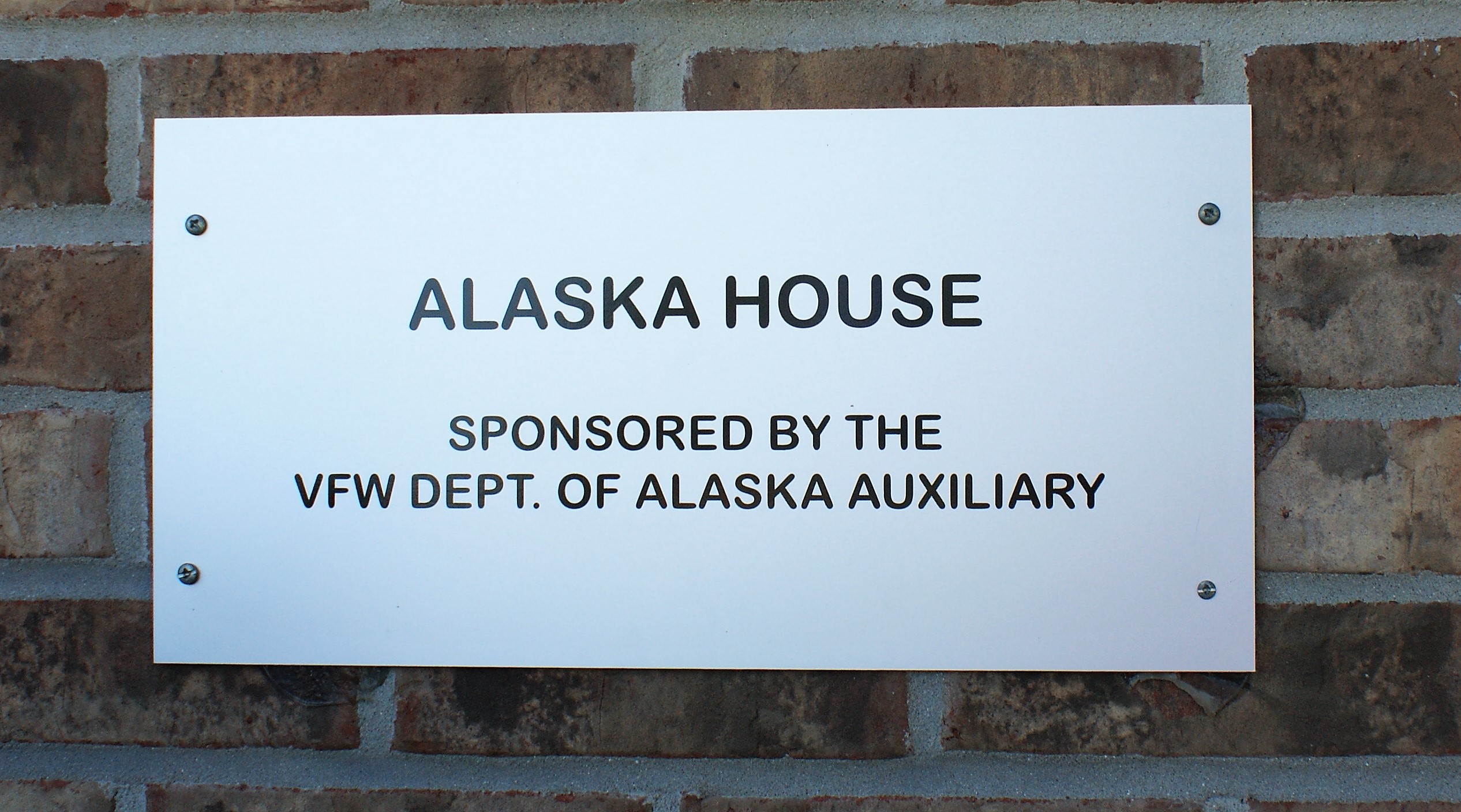 Alaska House Sign
