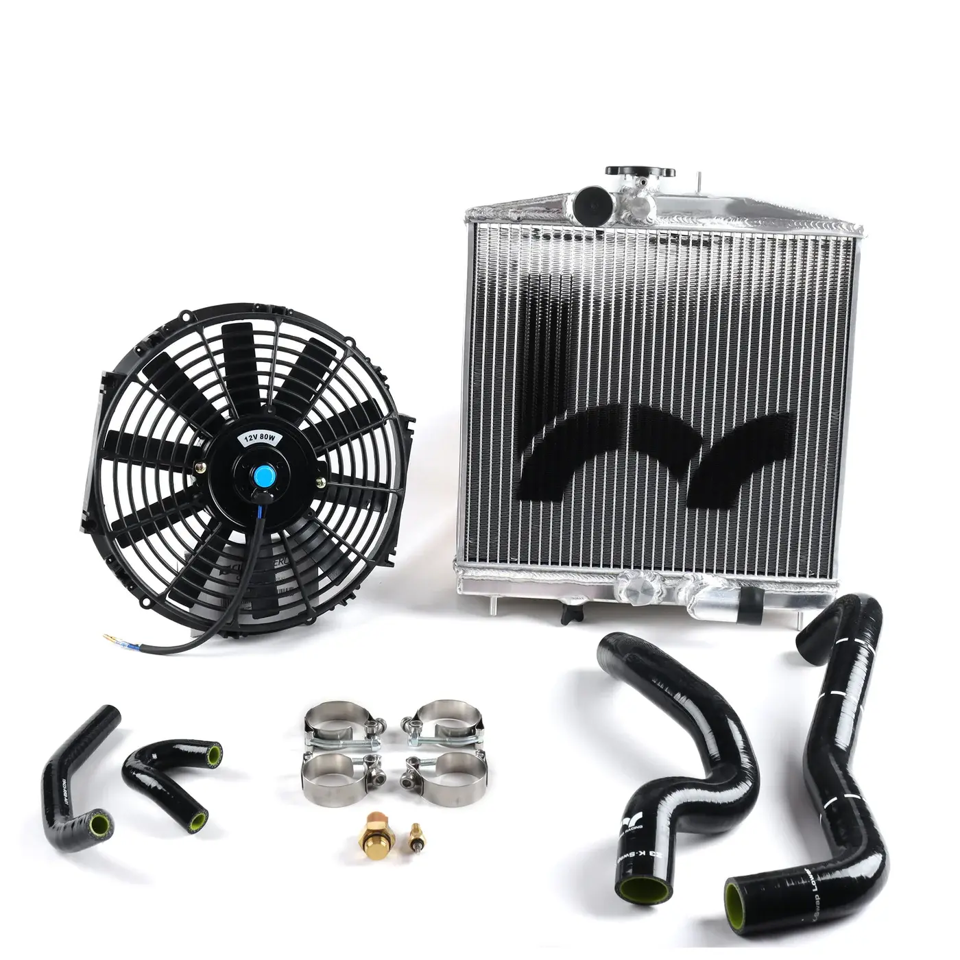 Hybrid Racing K-Swap Cooling Package Half-Size Rad (EK Civic K20Z3/K24)