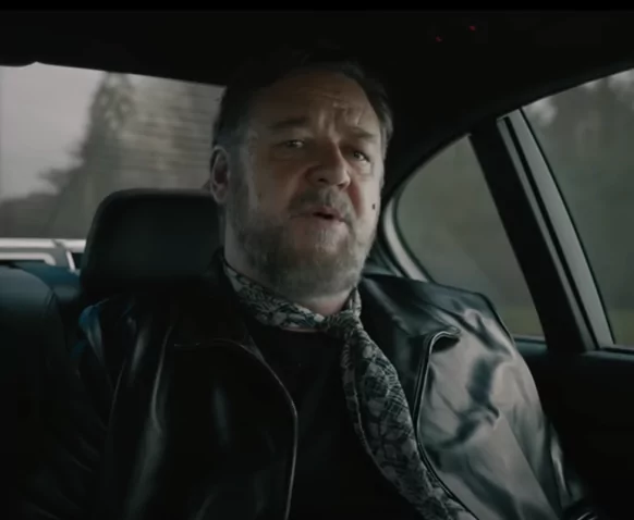 Russell Crowe as Nikolai Kravinoff in Kraven the hunter movie